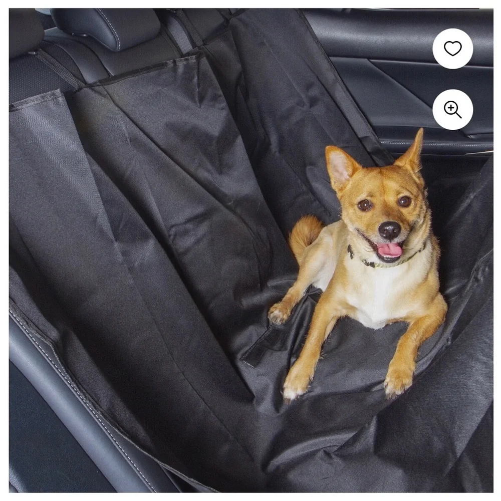 NEW Dog Car Seat Hammock Cover BLACK 55” x 49”